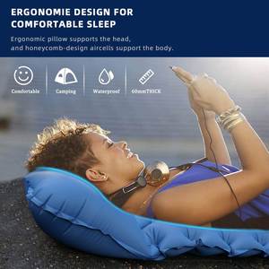 Colchoneta Inflable Extra Gruesa de 3.9 Pulgadas, Colchón de Aire Impermeable para Acampar, para Excursionismo y Senderismo - Product Image 4