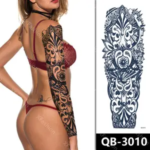 New Design Large Size Full Arm Temporary Permanent Tattoo Sticker For Man