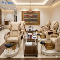 Mobilier de salon de luxe, fauteuil de pédicure professionnel avec massage pour manucure et pédicure