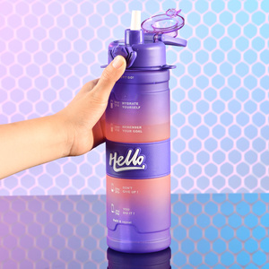 西科西新发布HELLO磨砂便携式夏季运动水杯户外直饮水瓶 - Product Image 4