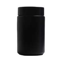 Bocaux de stockage HDPE 300ml avec bouchon à vis pour capsules d'huile de poisson sucre nourriture pour animaux de compagnie peut contenir 90-120 pilules