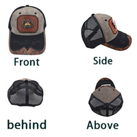 Gorra de camionero Richardson estilo vaquero occidental personalizada al por mayor, gorra de metal a la moda, diseño de logotipo, malla bordada para escenas al aire libre