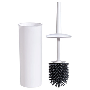 New Trend Stainless Steel Black White Pink Cleaning <b>Brushes</b> and Containers Novelty Toilet <b>Brush</b> Holders With Silicone Header - Product Image 5
