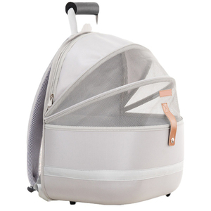 Sac à dos de transport pour animaux de compagnie, homologué par les compagnies aériennes, carré, tendance, chaud, respirant, portable, pliable et réglable, type capsule spatiale - Product Image 5