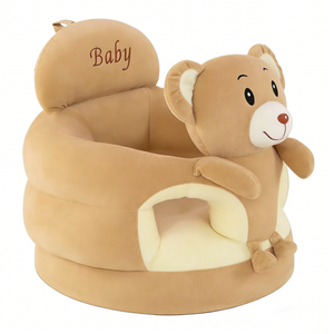 Siège d'apprentissage pour bébé personnalisé en forme d'ours, canapé bébé en peluche ours, chaise de soutien pour bébé, siège bébé en peluche ours - Product Image 2