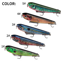 Leurre de pêche en mer biomimétique imprimé en 3D en matériaux synthétiques, crankbait réaliste pour la pêche en eau profonde, leurre pour bar à longue portée pour la pêche depuis le rivage