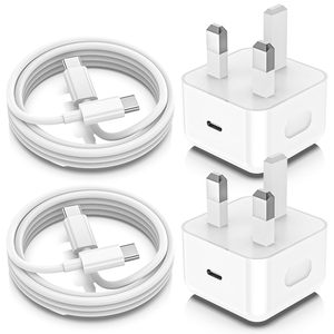 High Power <b>Adapter</b> US/EU/UK PD Charger 35W Dual <b>USB</b>-<b>C</b> Type <b>C</b> Fast Charger for iPhone 16 15 14 13 12 11 Pro PD Charger With Cable - Product Image 1
