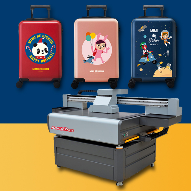 Kingjet 9060 Cylinder UV Flatbed Printer Machine for Mobile Phone Case Glass Bottle Pen