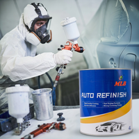 Peinture automobile acrylique MLB, couleurs personnalisées 1K/2K, revêtement liquide en spray, couleurs métallisées et unies pour la réparation automobile, apprêt automobile
