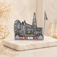 Porte-cartes de visite de haute qualité en alliage de zinc, gaufré, style art déco, collection Vénice Madrid, directement de l'usine OEM/ODM