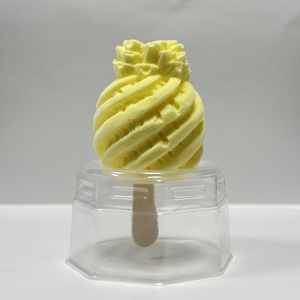 Crème glacée halal certifiée au goût d'ananas chinois, best-seller, surgelée, en boîte de 75 g, 12 unités, prête à <span class=keywords><strong>manger</strong></span>, marque Siyu - Product Image 1