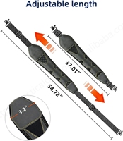 Sangle en néoprène large et confortable avec rembourrage et pivotants, support de lunette à deux points pour la chasse en extérieur