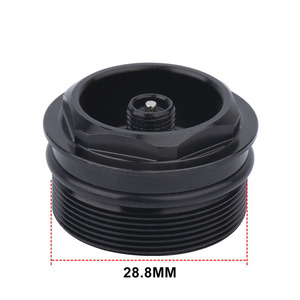 น็อตวาล์วโช้คจักรยาน 28.8 มม. อลูมิเนียมอัลลอยด์ อุปกรณ์เสริมโช้คแบบเกลียว ความแข็งแรงสูง - Product Image 1