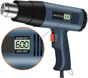 Qili Hochwertige tragbare elektrische kabel gebundene Heißluft pistole 2000W DIY Heißluft pistole Elektrische Schweiß pistole für Schrumpf folien - Product Image 1