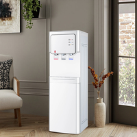 Dispensador de enfriador de agua independiente frío y caliente de carga superior de alta calidad con refrigeración por compresor