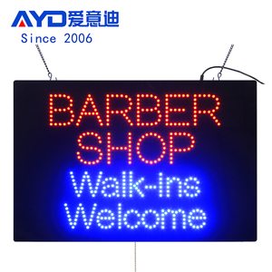 16*24 "siêu sáng LED cửa hàng cắt tóc Walk-INS chào đón trong nhà dấu hiệu ánh sáng nhấp nháy quảng cáo mở dấu hiệu cho Thẩm mỹ viện cửa hàng - Product Image 1