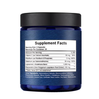 Capsules de glutathion liposomal avec resvératrol, vitamine C, riboflavine, sélénium, 60 unités, complément alimentaire