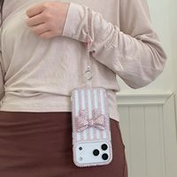 Funda de Lujo con Lazo de Diamantes de Imitación para Apple iPhone 13 14 15 16 17 Pro Max
