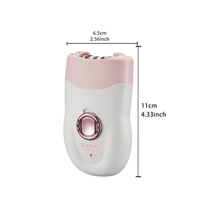 <span class=keywords><strong>KEMEI</strong></span>-Épilateur KM-196 pour femmes, appareil de soins personnels à batterie li-battery, 2600 mAh, 600 tr/min, efficace, lisse et indolore - Product Image 2