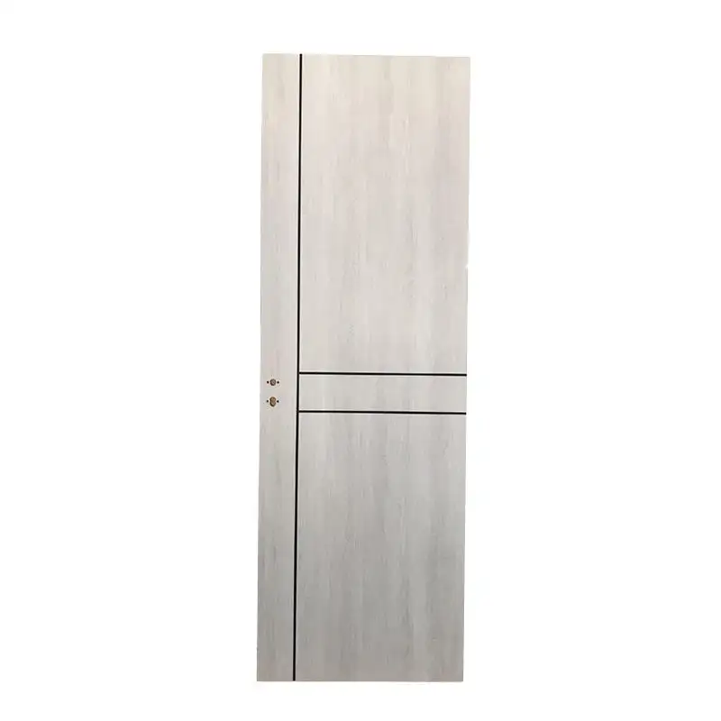 Puerta de protección contra incendios de diseño simple moderno Puerta interior ignífuga de madera de seguridad