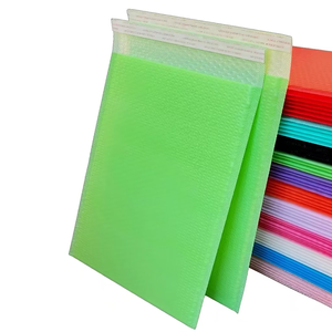 Bolsa de embalaje de mensajería con autosellado, sobre acolchado de correo ecológico, rojo, naranja, envío, bolsa de correo de burbujas de polietileno, logotipo personalizado - Product Image 4