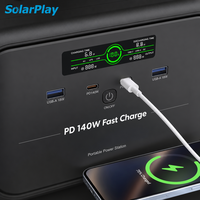 Générateur solaire Solarplay 288Wh, station d'alimentation portable 300W, batterie LiFePO4 pour la sauvegarde à domicile