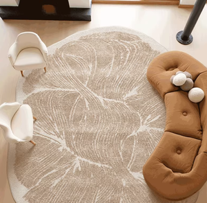 Tappeto/Moquette/Tappetino in Poliestere a Forma Irregolare Realizzato a Macchina, Stile Moderno, Tappetino a Pelo Lungo per Soggiorno - Product Image 3