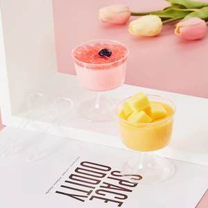 MingYu Mini tasses à dessert en plastique avec cuillère PS matériel gobelet verre à vin pour service de fête pour apéritifs Mousse esprits - Product Image 2