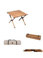 Table de camping pliante compacte en gros, table pliante légère en alliage d'aluminium, table portable pour le camping et la randonnée