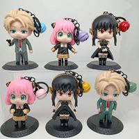 HUAYI 6 pz/set 10CM SPY X FAMILY Pvc Figure Twilight Anya Forger Yor Forger Figurine Manga Doll Toys