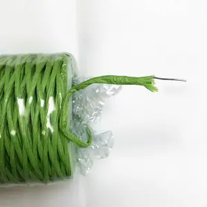 100 미터 롤 녹색 종이 트위스트 로프 문자열 종이 꼬기 정원 꽃 접목