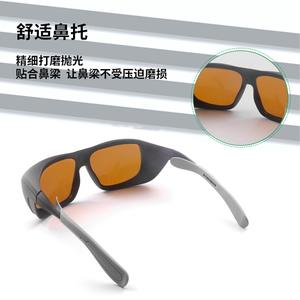 Gafas de seguridad para láser con montura negra, lentes de 2.0 mm, 70% de transmitancia de luz para protección contra la radiación, fabricadas en Shenzhen. - Product Image 2