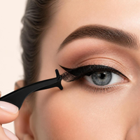 Faux cils en gros, 5 paires, kit de cils magnétiques et d'eye-liner avec pince, imperméables, réutilisables, faux cils 3D
