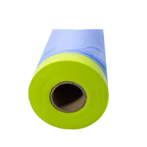 HDPE掩蔽膜塑料预胶带喷漆喷涂膜胶带用于汽车保护的绉纸Washi纸掩蔽膜