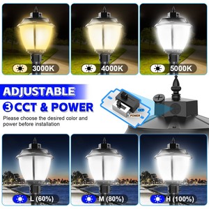 NGTlight Outdoor Post <b>Lights</b> Waterproof Pole <b>Lights</b> Decorative Lamp <b>for</b> Garden, Patio, Lawn, <b>Pathway</b>, Driveway, Front/Back Door - Product Image 4