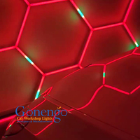 Fournisseurs Installation facile Éclairage hexagonal Rgb Led Nid d'abeille Gradateur pour lumières de garage