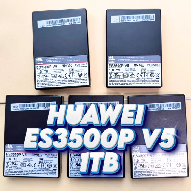 Used ES3500P V5 1TB NVMe SSD Hard Drive 03032VUB 032VUBF 02312FPR Internal Enterprise Server
