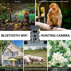 กล้อง CMOS มองกลางคืน Wi-Fi 4K เซ็นเซอร์60MP 1080P IP66กันน้ำโฟกัสอัตโนมัติชั่วโมงทำงานยาวนานการล่าสัตว์ SD ขนาดเล็ก - Product Image 4