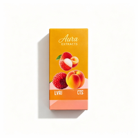 Boîte à cigarettes en papier personnalisée avec impression en relief, pelliculage mat, vide, pour cartouches jetables de 1g, 2g, 0.5ml, 1ml