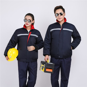 Uniforme de trabajo de seguridad para trabajo al aire libre, chaquetas cálidas de invierno reflectantes de alta calidad - Product Image 2
