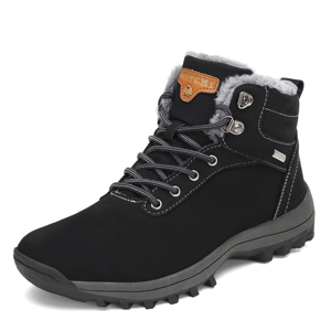 Stivali da neve da trekking invernali da uomo foderati in pelliccia antiscivolo resistenti all'acqua - Product Image 2