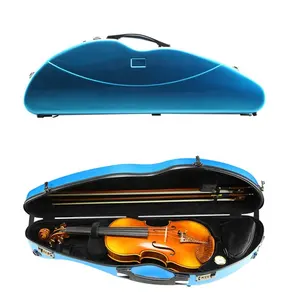 4/4 custodia per accessori per violino custodia rigida per violino custodia rigida impermeabile in fibra di carbonio 4/4