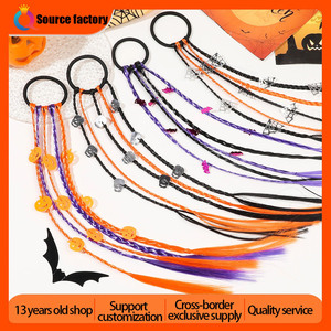 QIYUE Halloween capelli di zucca parrucca da donna per capelli accessori per capelli intrecciati fascia per capelli all'ingrosso - Product Image 2