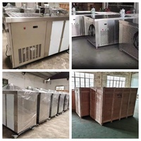 Machine de fabrication de blocs de glace multifonctionnelle en acier inoxydable de 1 tonne Capacité de 20 tonnes Stockage de 50kg Stockage de 15kg 220V pour l'Afrique du Sud