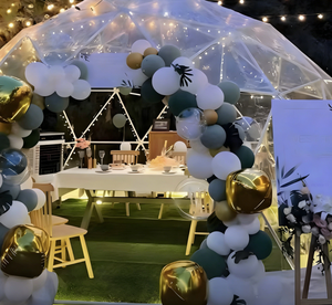 투명 지오데식 돔 텐트, 투명 PVC 모던 럭셔리 4계절 글램핑 버블 텐트 (야외 식사, 호텔 및 이벤트용) - Product Image 2