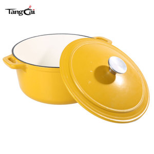 <span class=keywords><strong>Cocotte</strong></span> <span class=keywords><strong>en</strong></span> <span class=keywords><strong>fonte</strong></span> <span class=keywords><strong>personnalisable</strong></span> avec revêtement émaillé, marmite à soupe pour la cuisson de ragoûts d'agneau - Product Image 1