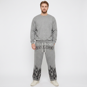 Custom Men’s Plus Size <b>Y2K</b> Baggy Sweatpants Rhinestone Joggers Straight Leg Casual Streetwear Canvas <b>Pants</b> Outdoor Flare Trouser - Product Image 2