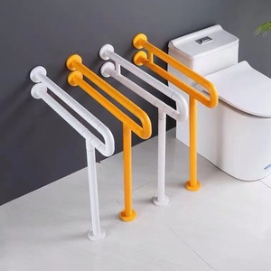 Barre d'appui antidérapante pour salle de bain, barre de sécurité pour toilettes, en plastique et acier inoxydable, capacité de charge de 300 kg - Product Image 2