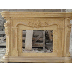 Wholesale White Simple Arch Style Greek Figures Marble <strong>Large</strong> Size Poressional Carved <strong>Fireplace</strong> <strong>Mantel</strong> Frame Price - Product Image 4