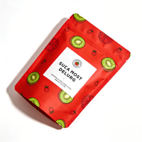 Pochette refermable SUCA MOST DELURG, résistante aux chocs, imprimé fruits, qualité alimentaire, sans BPA, emballage certifié ISO9001, nouilles